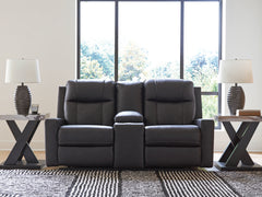 Mackmenville DBL Rec Loveseat w/Console