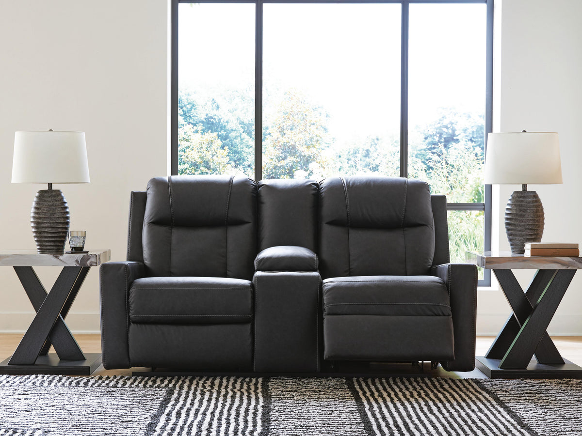 Mackmenville DBL Rec Loveseat w/Console
