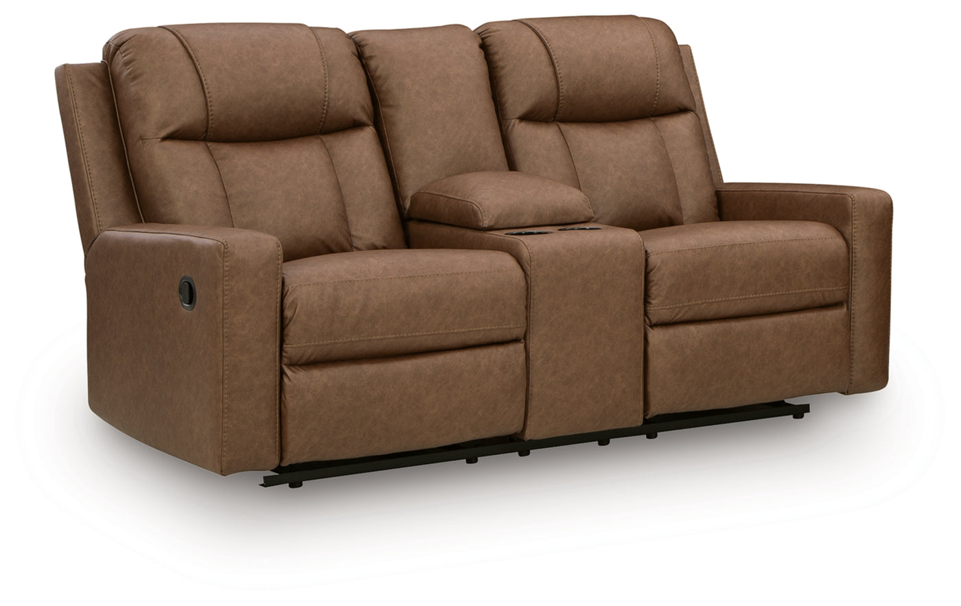 Mackmenville DBL Rec Loveseat w/Console