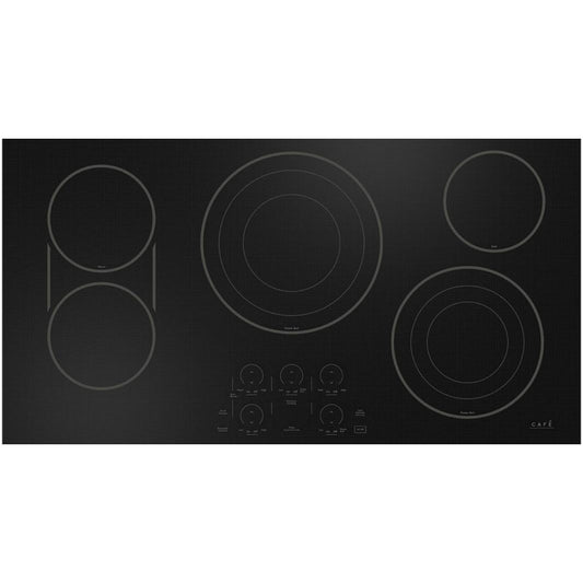  Café 36-inch Built-in Electric Cooktop with Chef Connect CEP90361TBB IMAGE 1