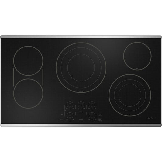  Café 36-inch Built-in Electric Cooktop with Chef Connect CEP90362TSS IMAGE 1