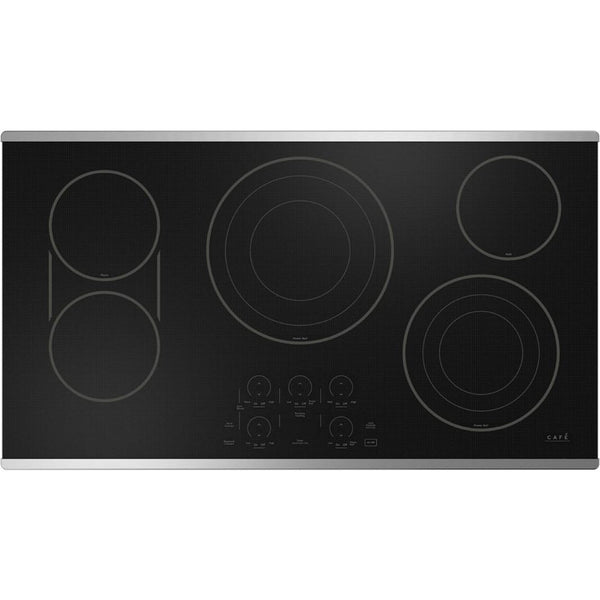 Café 36-inch Built-in Electric Cooktop with Chef Connect CEP90362TSS