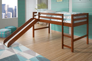Twin Low Loft Tent Bed W/ Slide