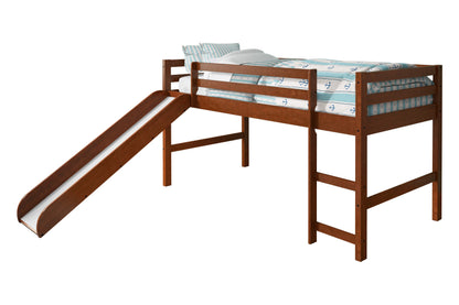 Twin Low Loft Tent Bed W/ Slide