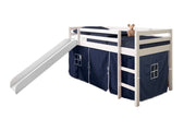 Twin Low Loft Tent Bed W/ Slide
