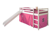 Twin Low Loft Tent Bed W/ Slide