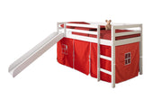 Twin Low Loft Tent Bed W/ Slide