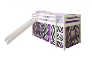 Twin Low Loft Tent Bed W/ Slide