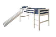 Twin Low Loft Tent Bed W/ Slide