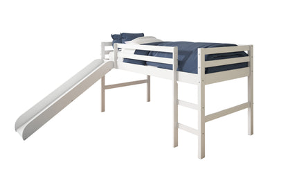 Twin Low Loft Tent Bed W/ Slide