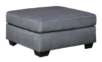 Darcy Oversized Steel Accent Ottoman
