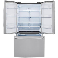  LG 36-inch, 28.7 cu. ft. Freestanding French 3-Door Refrigerator with IcePlus™ LRFCS29D6S IMAGE 3
