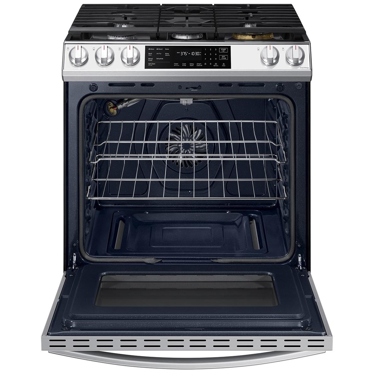 Samsung 30-inch Slide-in Gas Range with Wi-Fi Connect NX60BB851112/AA IMAGE 4