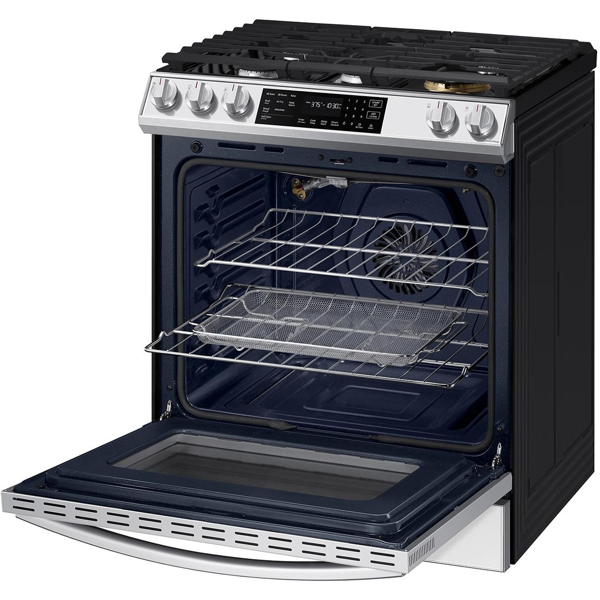 Samsung 30-inch Slide-in Gas Range with Wi-Fi Connect NX60BB851112/AA IMAGE 5