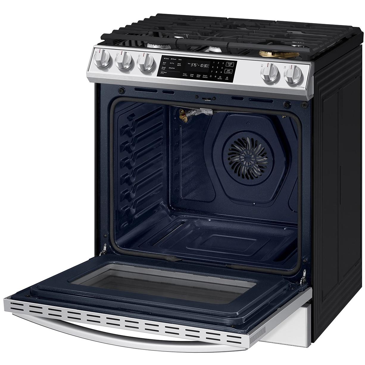 Samsung 30-inch Slide-in Gas Range with Wi-Fi Connect NX60BB851112/AA IMAGE 6