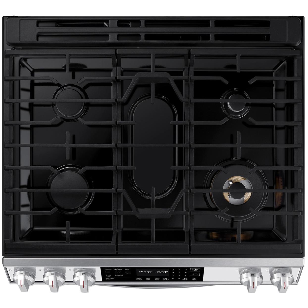Samsung 30-inch Slide-in Gas Range with Wi-Fi Connect NX60BB851112/AA IMAGE 7