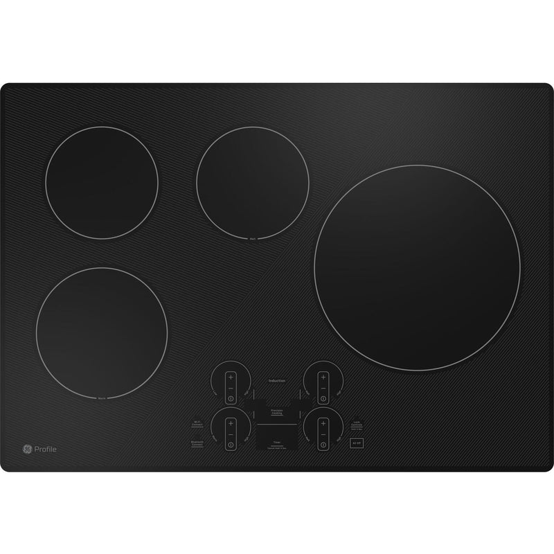 GE Profile 30-inch Built-in Induction Cooktop with Wi-Fi PHP7030DTBB