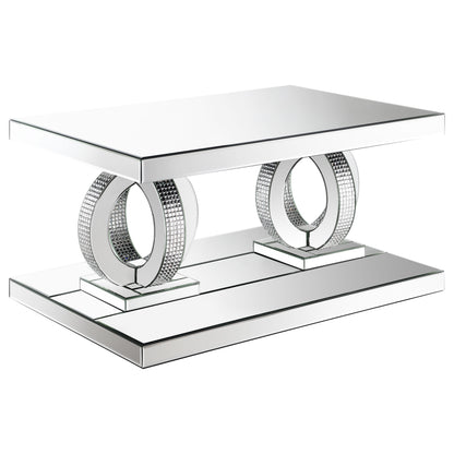Breena Mirrored Coffee and End Table Set