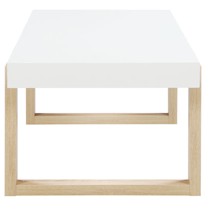 Pala  Coffee and End Table Set White High Gloss