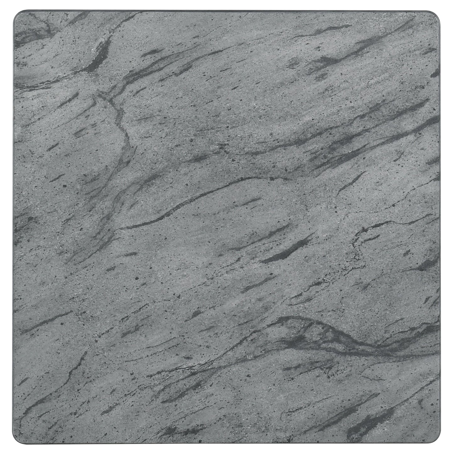 Juego de mesa de centro y auxiliar Mozzi de imitación mármol gris