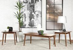 Juego de mesa de centro rectangular Radley en color negro