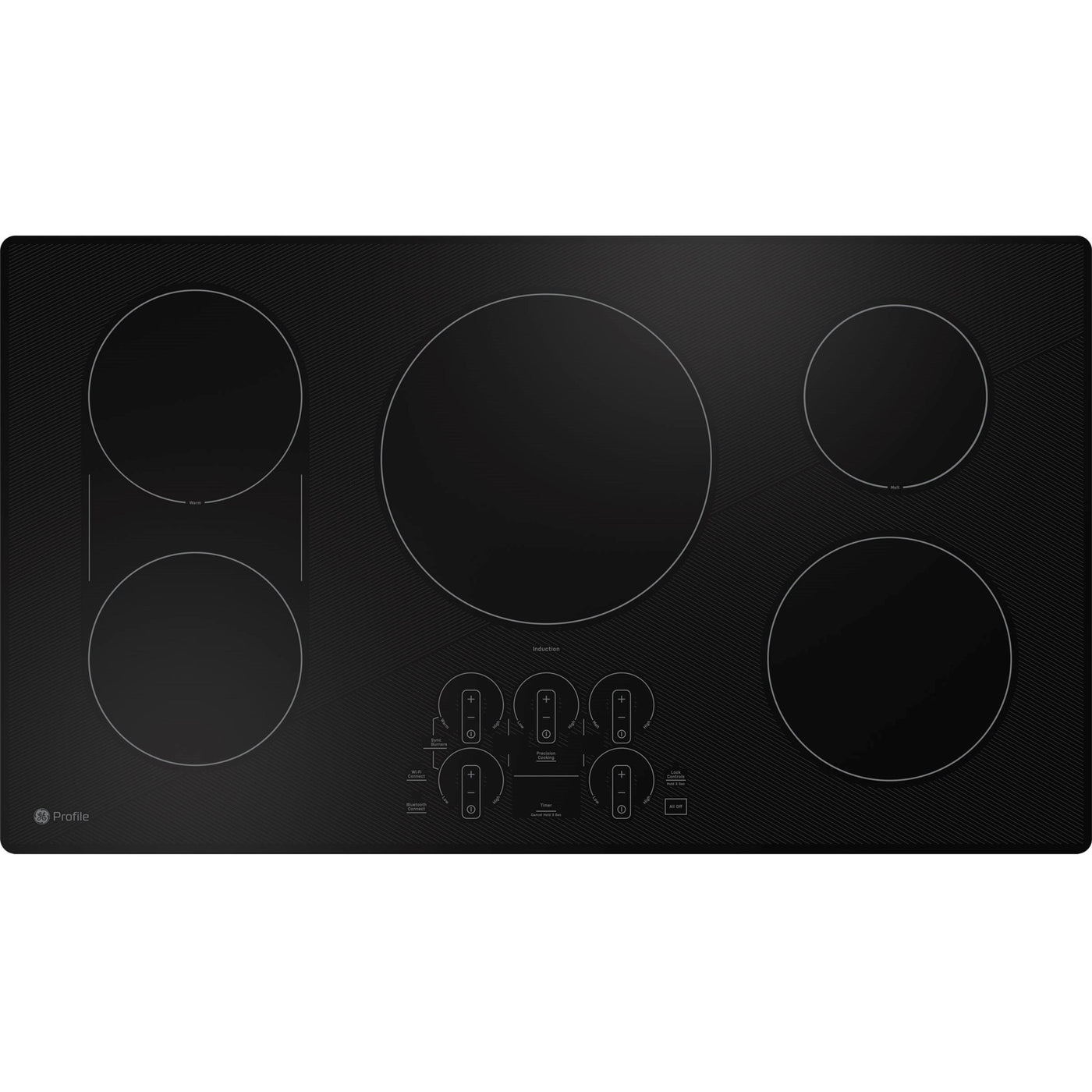  GE Profile 36-inch Built-in Induction Cooktop PHP9036DTBB IMAGE 1