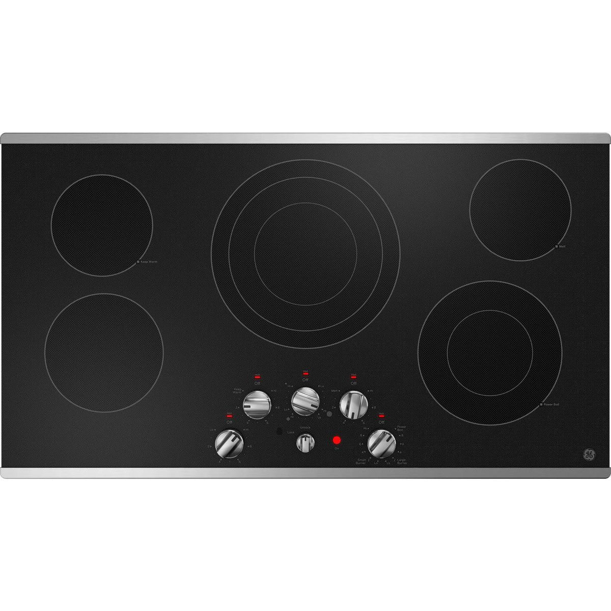 GE 36-inch Built-in Electric Cooktop JEP5036STSS IMAGE 1