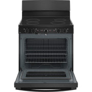 GE 30-inch Freestanding Electric Range with Radiant Smooth Cooktop JB480DTBB IMAGE 2