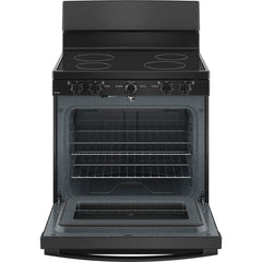 GE 30-inch Freestanding Electric Range with Radiant Smooth Cooktop JB480DTBB IMAGE 2