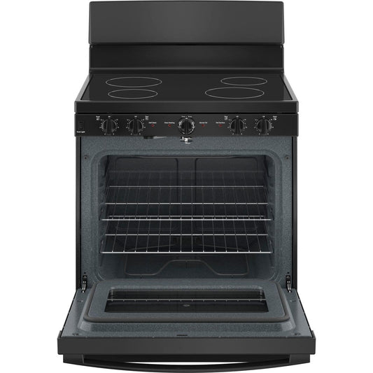 GE 30-inch Freestanding Electric Range with Radiant Smooth Cooktop JB480DTBB IMAGE 2
