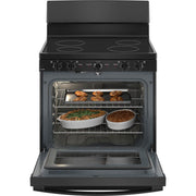 GE 30-inch Freestanding Electric Range with Radiant Smooth Cooktop JB480DTBB IMAGE 3