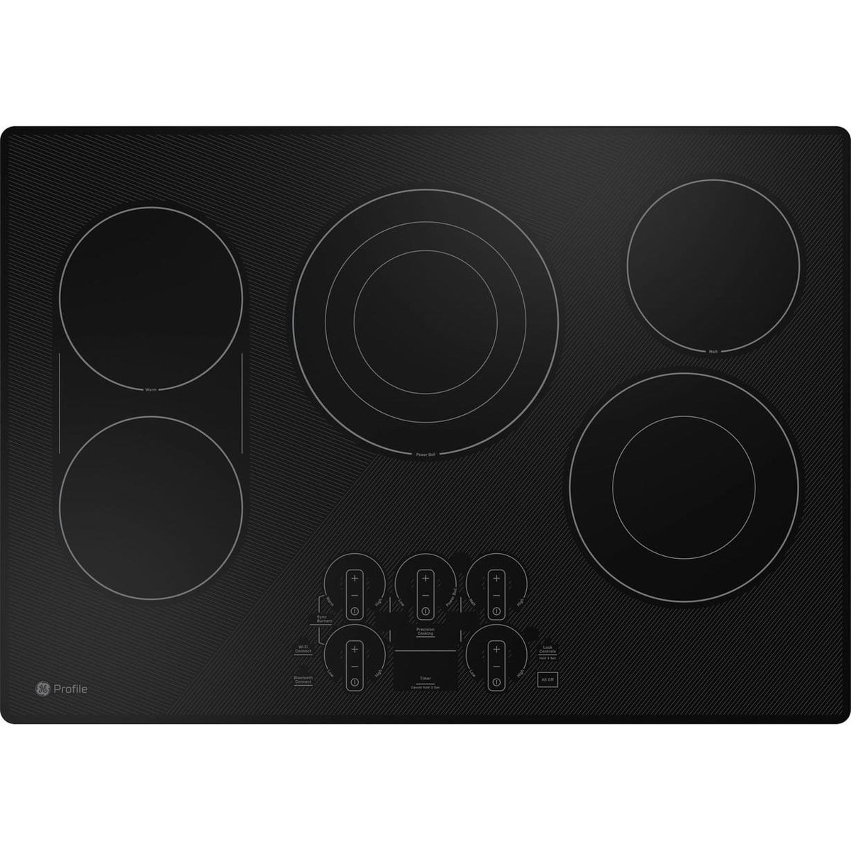  GE Profile 30-inch Built-In Electric Cooktop PEP9030DTBB IMAGE 1