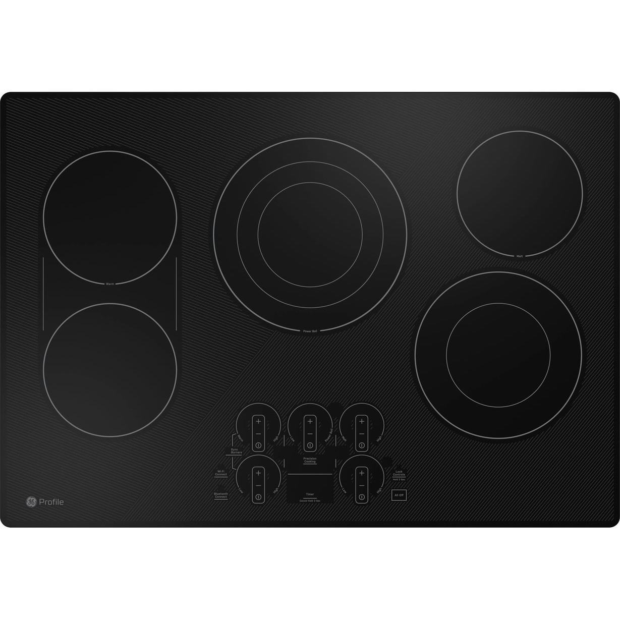  GE Profile 30-inch Built-In Electric Cooktop PEP9030DTBB IMAGE 1