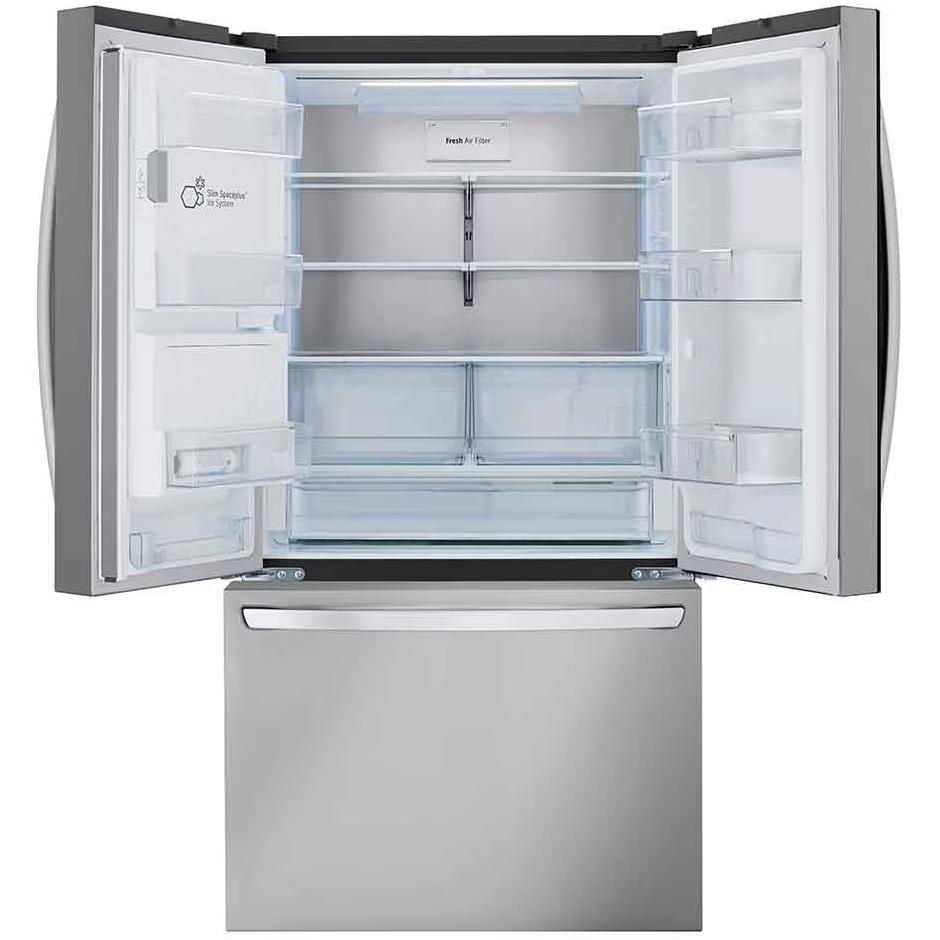  LG 36-inch, 26 cu. ft. Counter-Depth French 3-Door Refrigerator with Dual Ice Makers LRFXC2606S IMAGE 2