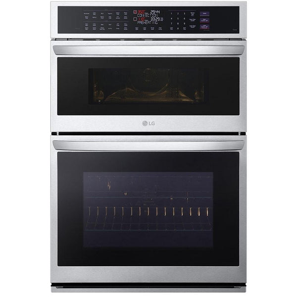 LG 30-inch, 6.4 cu.ft. Built-in Combination Wall Oven with ThinQ® Technology WCEP6427F