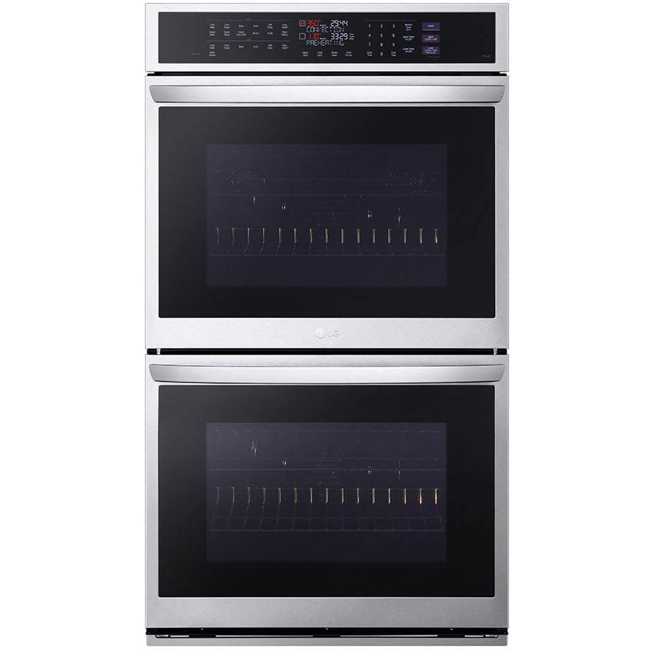  LG 30-inch, 9.4 cu.ft. Built-in Double Wall Oven with ThinQ® Technology WDEP9427F IMAGE 1