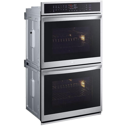 LG 30-inch, 9.4 cu.ft. Built-in Double Wall Oven with ThinQ® Technology WDEP9427F IMAGE 2