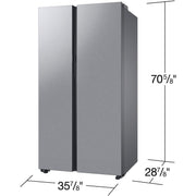  Samsung 36-inch, 22.6 cu. ft. Counter-Depth Side-by-Side Refrigerator with Beverage Center™ RS23CB7600QLAA IMAGE 11