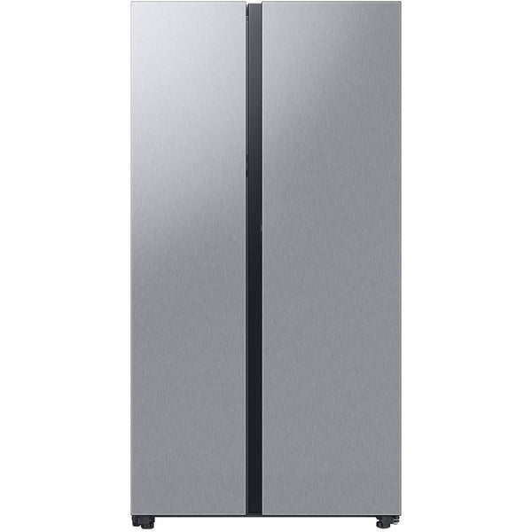 Samsung 36-inch, 22.6 cu. ft. Counter-Depth Side-by-Side Refrigerator with Beverage Center™ RS23CB7600QLAA