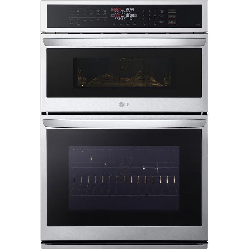 LG 30-inch, 6.4 cu. ft. Built-in Combination Wall Oven with ThinQ® Technology WCEP6423F