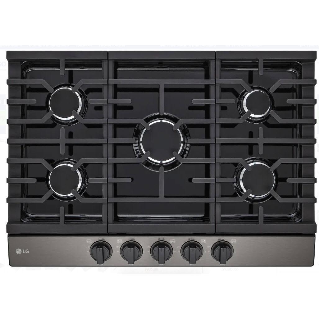 LG 30-inch Built-in Gas Cooktop CBGJ3023D IMAGE 1