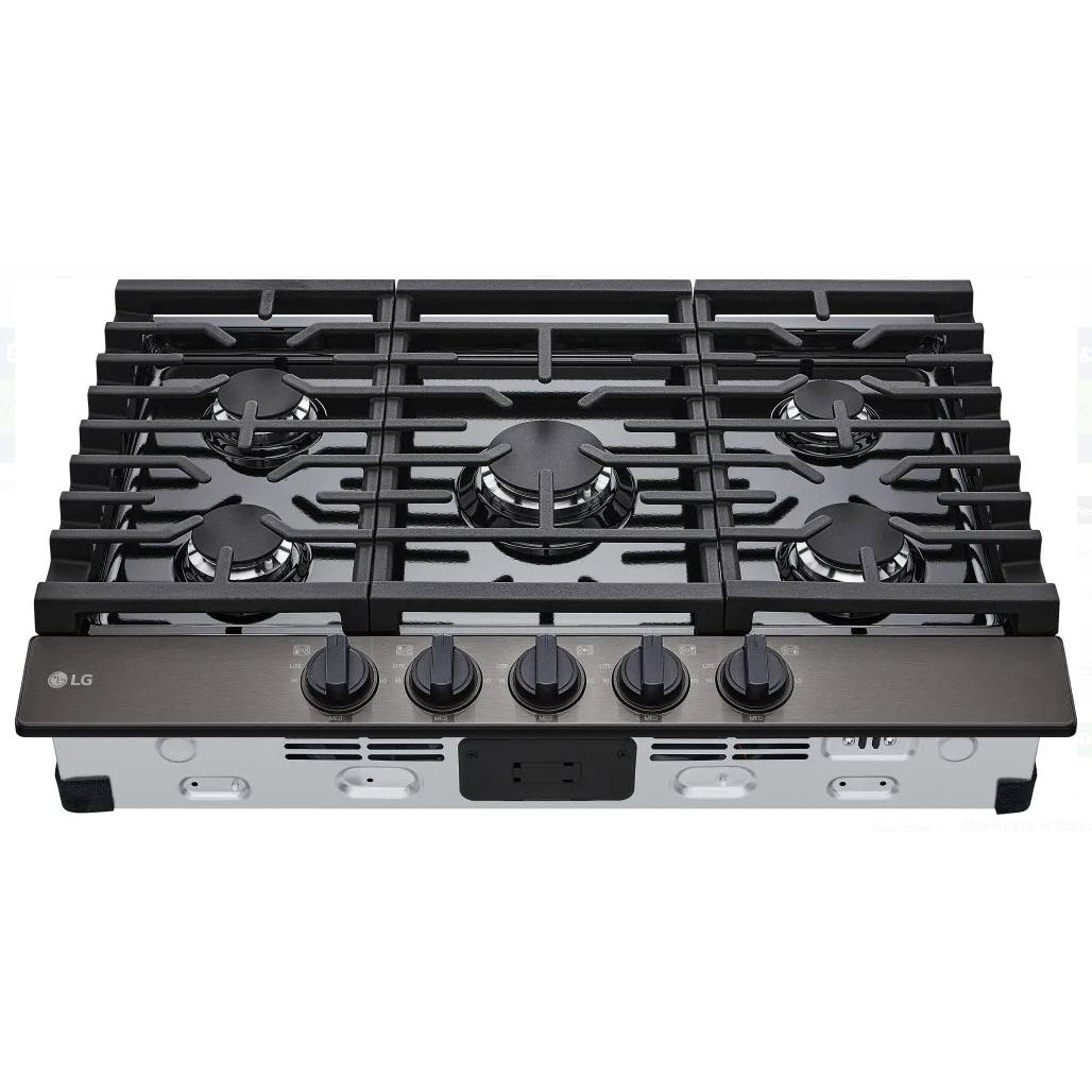  LG 30-inch Built-in Gas Cooktop CBGJ3023D IMAGE 3