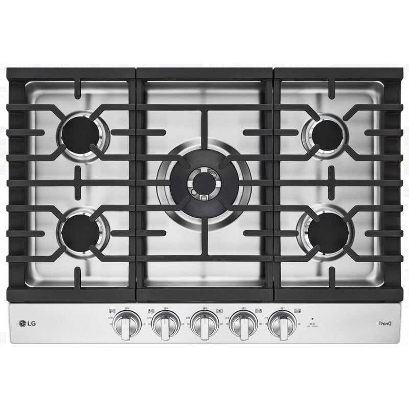 LG 30-inch Built-in Gas Cooktop with ThinQ® Technology CBGJ3027S