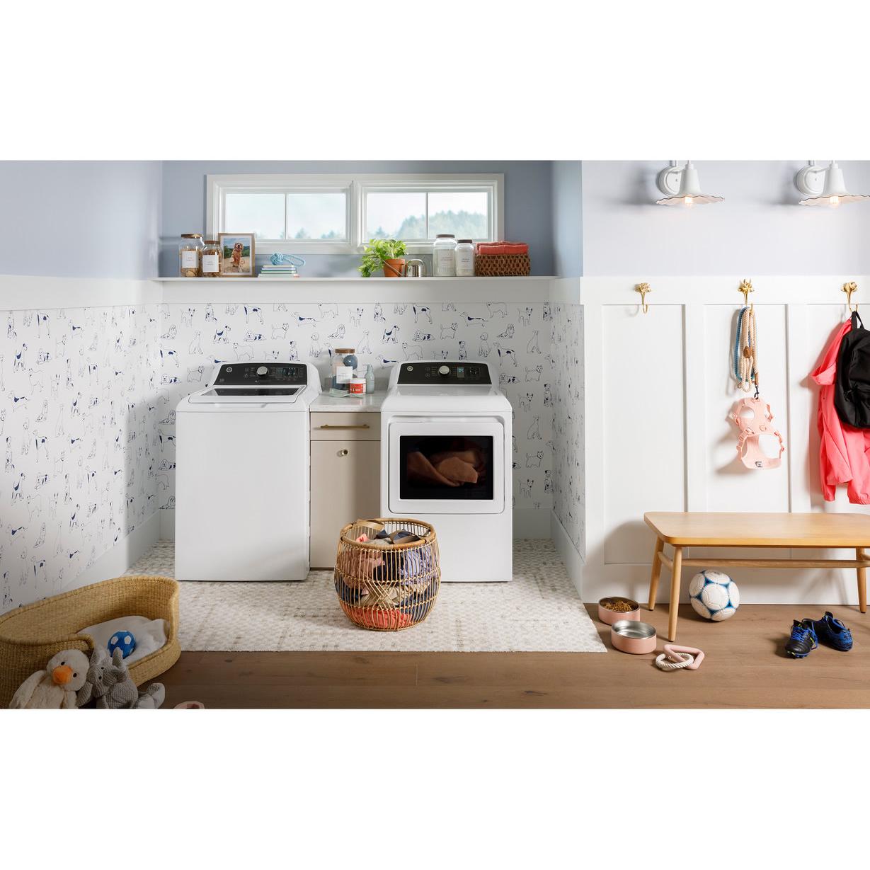  GE 7.4 cu.ft. Gas Dryer with Sensor Dry GTD58GBSVWS IMAGE 9