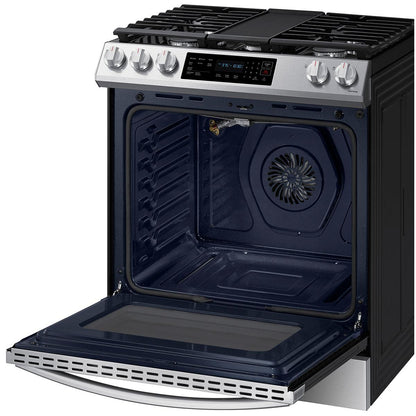 Samsung 30-inch Slide-in Gas Range with Convection Technology NX60BG8315SS/AA IMAGE 3