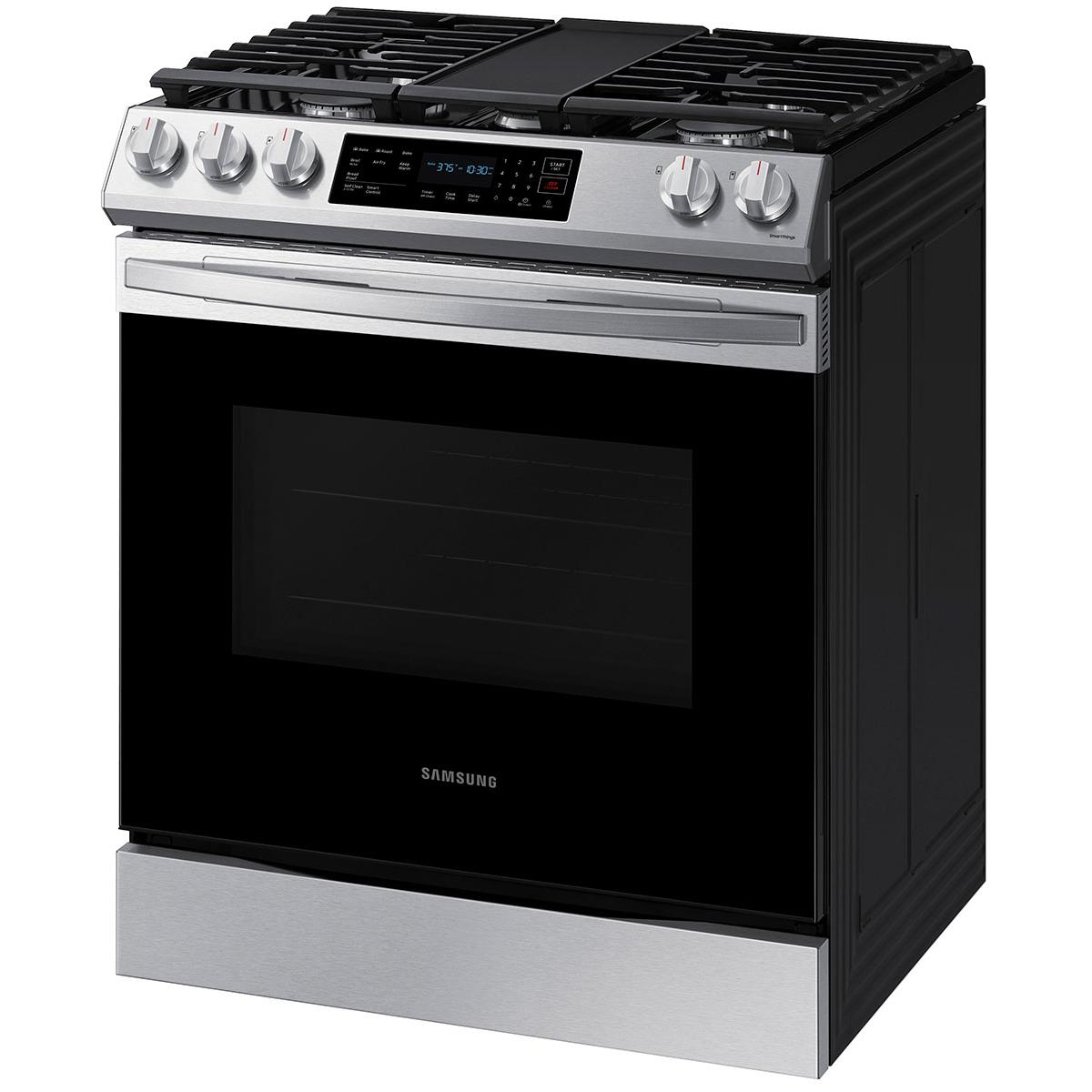Samsung 30-inch Slide-in Gas Range with Convection Technology NX60BG8315SS/AA IMAGE 4