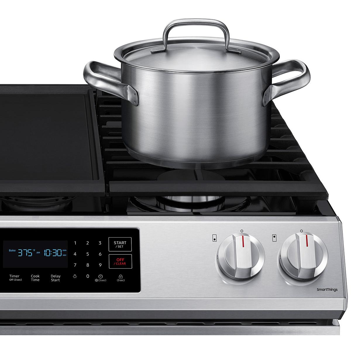 Samsung 30-inch Slide-in Gas Range with Convection Technology NX60BG8315SS/AA IMAGE 8