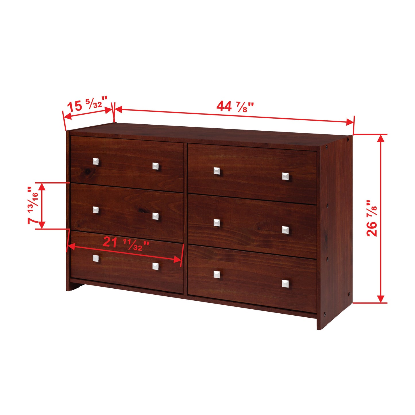 L-Series 6 Drawer Dresser