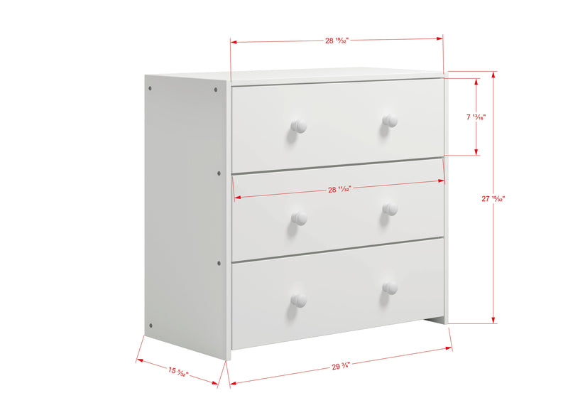 LOW LOFT 3 DRAWER CHEST
