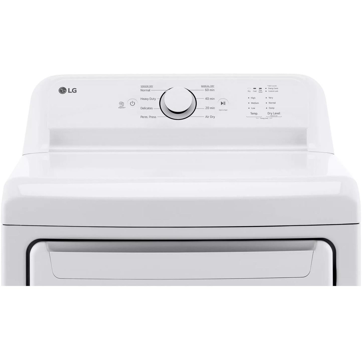  LG 7.3 cu. ft. Gas Dryer with Smart Diagnosis DLG6101W IMAGE 7